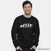 Snooker Pool Sweatshirt Evolution Of Man Billiards Player Jumper For Pool & Snooker Players' Gift Unisex